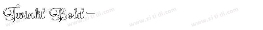 Twinkl Bold字体转换